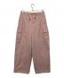 UNGRID（アングリッド）の古着「ナイロン混ミリタリールーズパンツ」｜ピンク