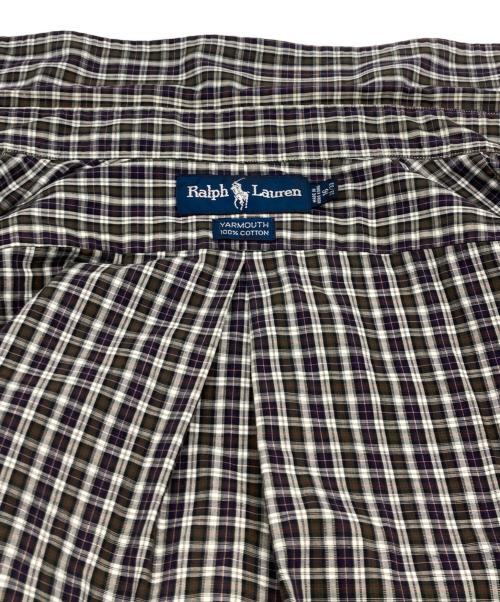 RALPH LAUREN（ラルフローレン）RALPH LAUREN (ラルフローレン) ボタンダウンシャツ ブラウン サイズ:16の古着・服飾アイテム