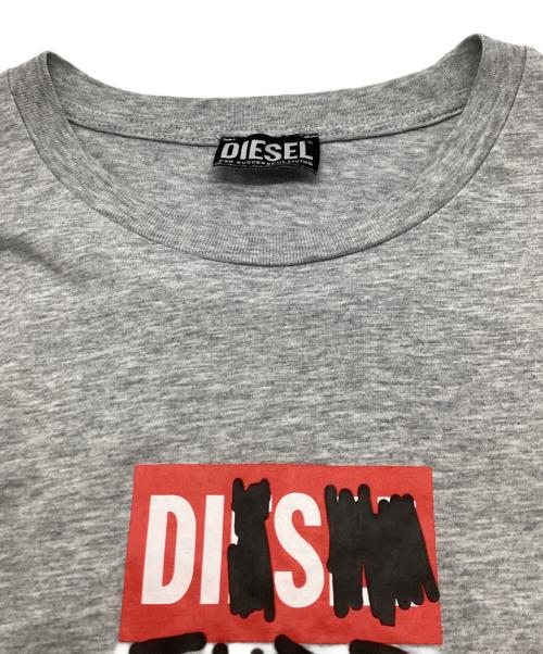 DIESEL（ディーゼル）DIESEL (ディーゼル) プリントTシャツ グレー サイズ:Ｍの古着・服飾アイテム