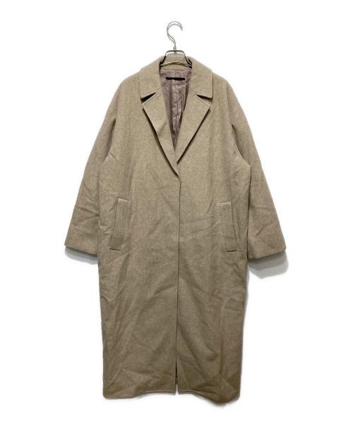 AP STUDIO（エーピーストゥディオ）AP STUDIO (エーピーストゥディオ) ウールオーバーコート ベージュ サイズ:38の古着・服飾アイテム