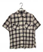 SUGAR CANEシュガーケーン）の古着「チェックシャツ」｜ベージュ
