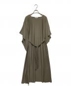 RIM.ARKリムアーク）の古着「kersey loose long OP」｜グリーン