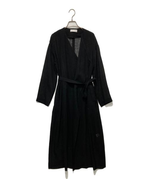 RIM.ARK（リムアーク）RIM.ARK (リムアーク) Front lapel summer gown ブラック サイズ:FREEの古着・服飾アイテム