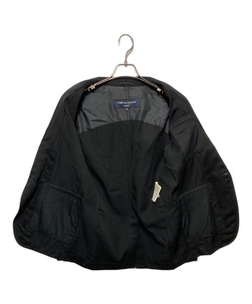 COMME des GARCONS HOMME（コムデギャルソン オム）COMME des GARCONS HOMME (コムデギャルソン オム) ステッチテーラードジャケット ブラック サイズ:SSの古着・服飾アイテム