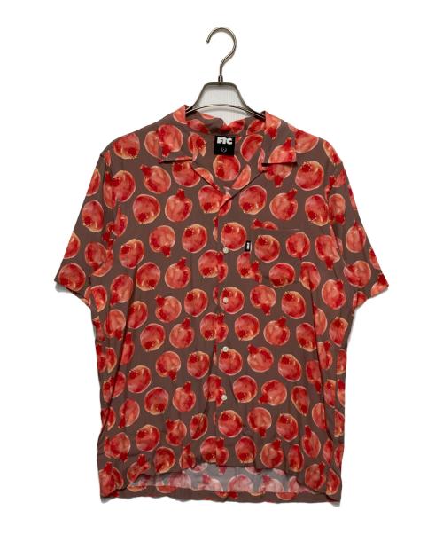 FTC（エフティーシー）FTC (エフティーシー) POMEGRANATE RAYON SHIRT ブラウン サイズ:Ｌの古着・服飾アイテム