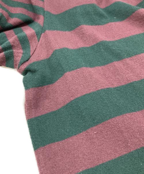 UNDERCOVER（アンダーカバー）UNDERCOVER (アンダーカバー) ボーダーニットワンピース ワインレッド×グリーン サイズ:1の古着・服飾アイテム