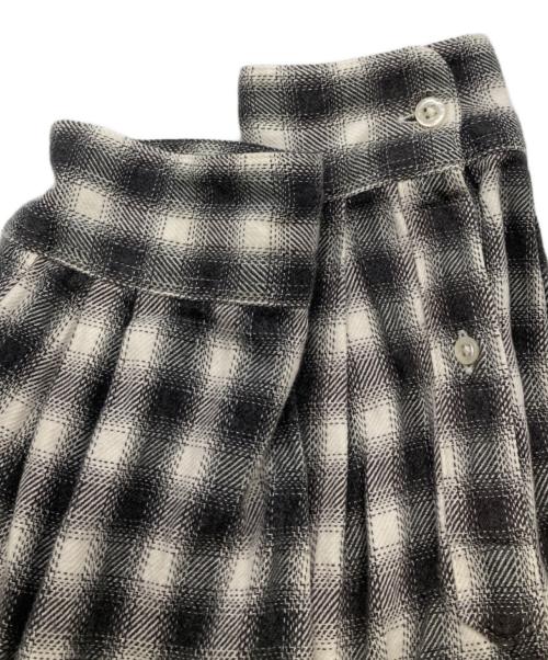 STEVEN ALAN（スティーブンアラン）STEVEN ALAN (スティーブンアラン) オンブレチェックシャツ ブラック×ホワイト サイズ:Mの古着・服飾アイテム