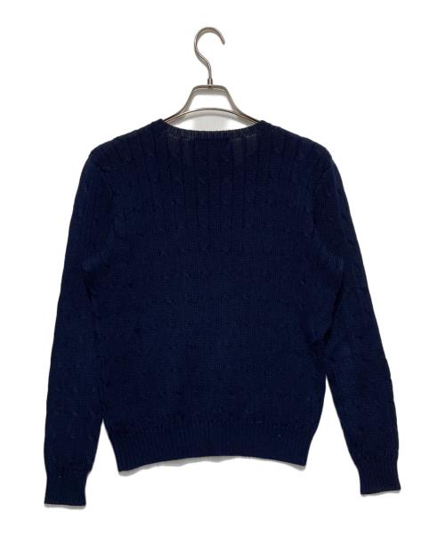 POLO RALPH LAUREN（ポロ・ラルフローレン）POLO RALPH LAUREN (ポロ・ラルフローレン) ケーブルニット ネイビー サイズ:Ｍの古着・服飾アイテム