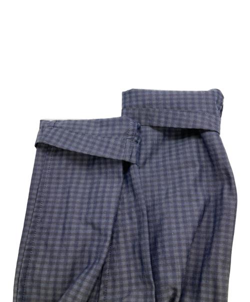 Y's for men（ワイズフォーメン）Y's for men (ワイズフォーメン) 80s チェックダブルジャケット ネイビー サイズ:Mの古着・服飾アイテム