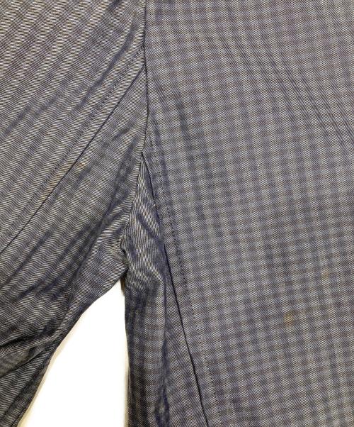 Y's for men（ワイズフォーメン）Y's for men (ワイズフォーメン) 80s チェックダブルジャケット ネイビー サイズ:Mの古着・服飾アイテム