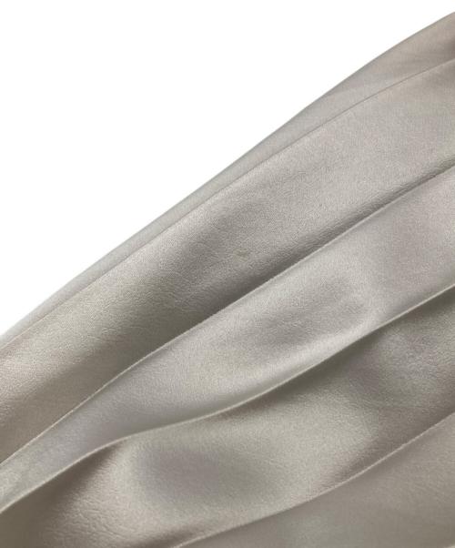 HAVEL studio（ハーヴェル スタジオ）HAVEL studio (ハーヴェル スタジオ) EMBOSS SATIN PLEATED SK グレー サイズ:36の古着・服飾アイテム