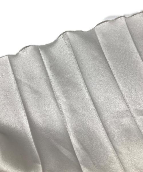 HAVEL studio（ハーヴェル スタジオ）HAVEL studio (ハーヴェル スタジオ) EMBOSS SATIN PLEATED SK グレー サイズ:36の古着・服飾アイテム