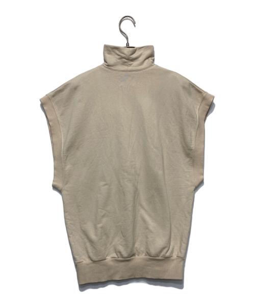 FUMIE=TANAKA（フミエタナカ）FUMIE=TANAKA (フミエタナカ) ハーフジップスウェットベスト ベージュ サイズ:2の古着・服飾アイテム