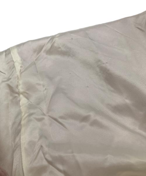 INSCRIRE（アンスクリア）INSCRIRE (アンスクリア) ピリング加工ロングチェスターコート ピンク サイズ:表記無しの古着・服飾アイテム