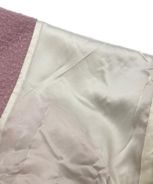 INSCRIRE（アンスクリア）INSCRIRE (アンスクリア) ピリング加工ロングチェスターコート ピンク サイズ:表記無しの古着・服飾アイテム