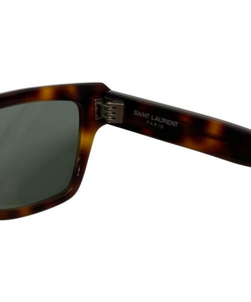 Saint Laurent Paris（サンローランパリ）Saint Laurent Paris (サンローランパリ) スクエアフレーム サングラス ブラウン サイズ:51□19-145の古着・服飾アイテム