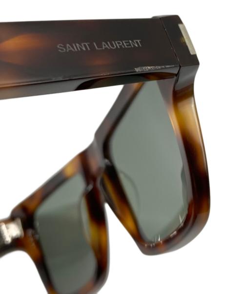 Saint Laurent Paris（サンローランパリ）Saint Laurent Paris (サンローランパリ) スクエアフレーム サングラス ブラウン サイズ:51□19-145の古着・服飾アイテム
