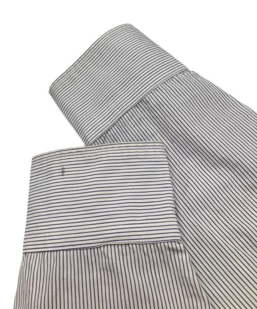 DRIES VAN NOTEN（ドリスヴァンノッテン）DRIES VAN NOTEN (ドリスヴァンノッテン) フラワー柄ストライプシャツ ホワイト サイズ:38の古着・服飾アイテム