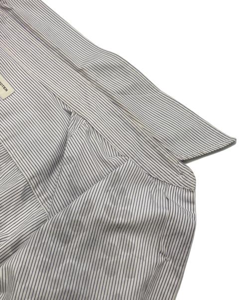 DRIES VAN NOTEN（ドリスヴァンノッテン）DRIES VAN NOTEN (ドリスヴァンノッテン) フラワー柄ストライプシャツ ホワイト サイズ:38の古着・服飾アイテム