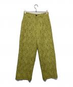 MAISON SPECIALメゾンスペシャル）の古着「リーフレースイージーパンツ」｜グリーン