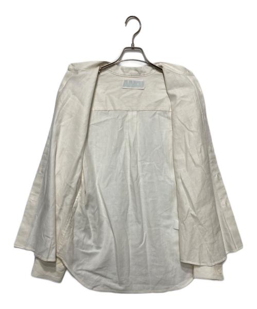 AAKU（アアク）AAKU (アアク) レースデザインシャツ アイボリー サイズ:-の古着・服飾アイテム