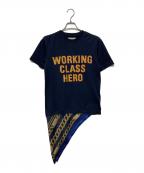 MIHARA YASUHIROミハラヤスヒロ）の古着「スカーフデザインtシャツ」｜ネイビー