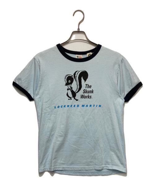 BUZZ RICKSON'S（バズリクソンズ）BUZZ RICKSON'S (バズリクソンズ) THE SKUNK WORKS (ザスカンクワークス) リンガーtシャツ スカイブルー サイズ:Ｍの古着・服飾アイテム
