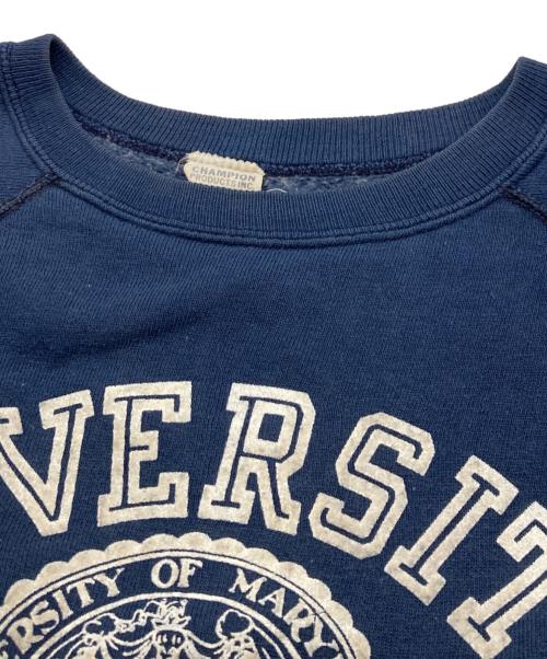 Champion（チャンピオン）Champion (チャンピオン) 60s ラグランスウェット ネイビー サイズ:Ｍの古着・服飾アイテム