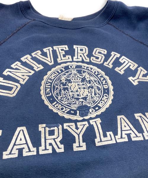 Champion（チャンピオン）Champion (チャンピオン) 60s ラグランスウェット ネイビー サイズ:Ｍの古着・服飾アイテム