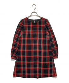 To b. by agnes b.（トゥービー バイ アニエスベー）の古着「チェックワンピース」｜レッド