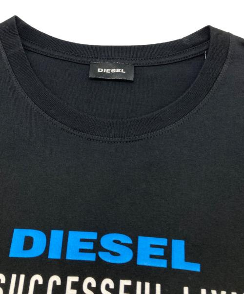 DIESEL（ディーゼル）DIESEL (ディーゼル) プリントTシャツ ブラック サイズ:Ｌの古着・服飾アイテム