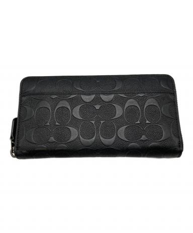 中古・古着通販】COACH (コーチ) シグネチャー長財布 ブラック