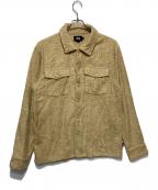 stussyステューシー）の古着「Long Terry BDU Shirt JKT」｜ベージュ