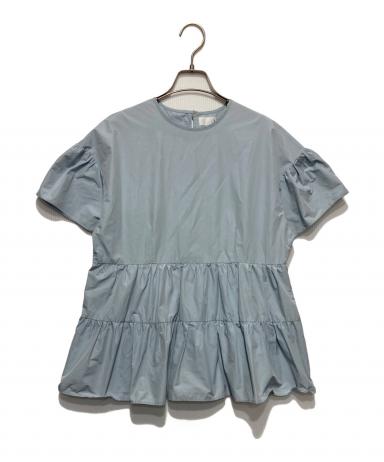 中古・古着通販】Sono (ソーノ) 裾フリルブラウス ブルー サイズ:1