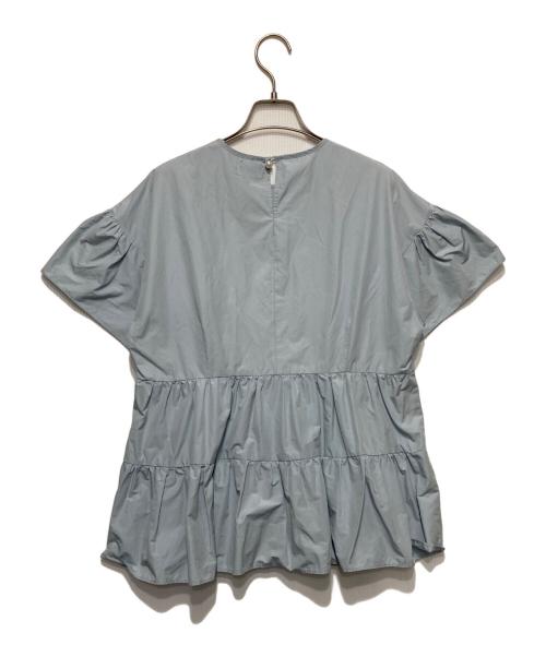 Sono（ソーノ）Sono (ソーノ) 裾フリルブラウス ブルー サイズ:1の古着・服飾アイテム