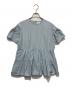 Sono（ソーノ）の古着「裾フリルブラウス」｜ブルー