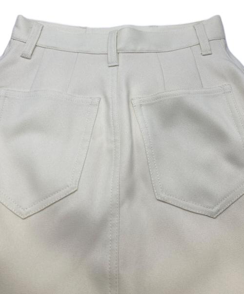 CLANE（クラネ）CLANE (クラネ) STRAIGHT LONG SKIRT ホワイトの古着・服飾アイテム