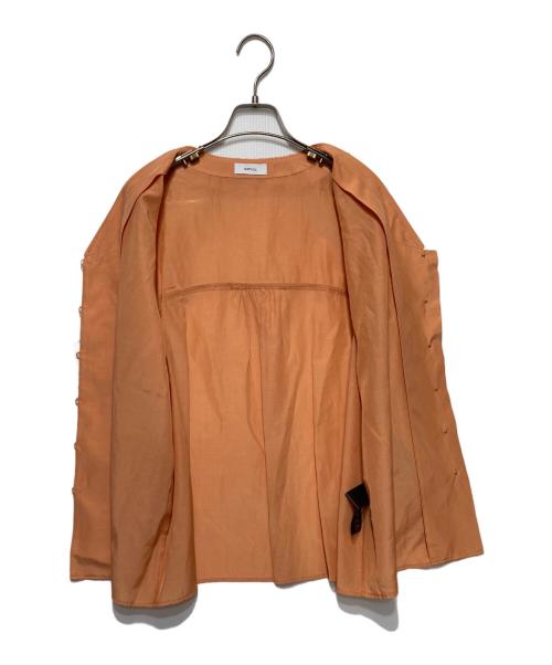 SHIPS any（シップスエニィ）SHIPS any (シップスエニィ) ウォッシャブル2WAY タイ ブラウス オレンジ サイズ:F 未使用品の古着・服飾アイテム