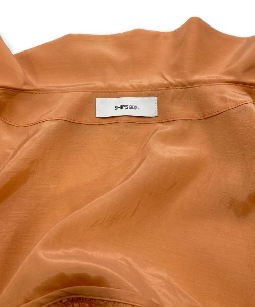 SHIPS any（シップスエニィ）SHIPS any (シップスエニィ) ウォッシャブル2WAY タイ ブラウス オレンジ サイズ:F 未使用品の古着・服飾アイテム