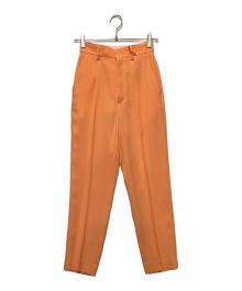 MAISON SPECIAL（メゾンスペシャル）の古着「センタータックテーパードパンツ」｜オレンジ