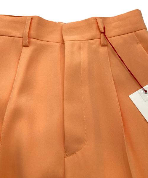 MAISON SPECIAL（メゾンスペシャル）MAISON SPECIAL (メゾンスペシャル) センタータックテーパードパンツ オレンジ サイズ:36 未使用品の古着・服飾アイテム