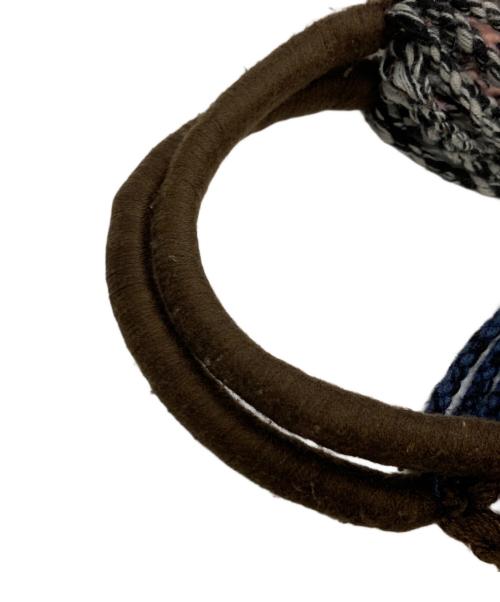 MARNI（マルニ）MARNI (マルニ) ハンモックバッグ ネイビー×ピンクの古着・服飾アイテム