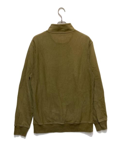 stussy（ステューシー）stussy (ステューシー) Overdyed Stock Logo Mock Neck Sweat オリーブ サイズ:Ｌの古着・服飾アイテム