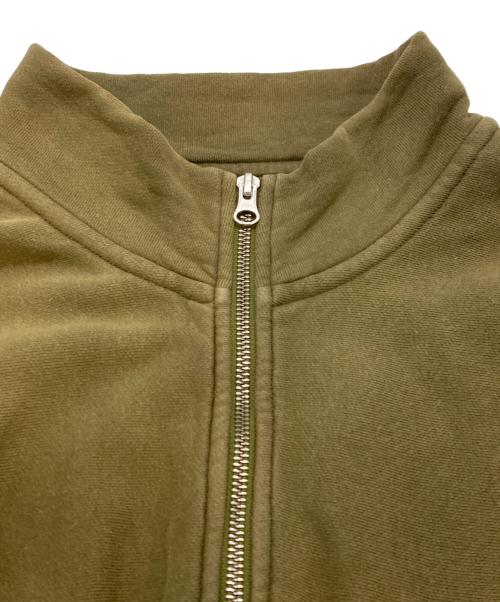 stussy（ステューシー）stussy (ステューシー) Overdyed Stock Logo Mock Neck Sweat オリーブ サイズ:Ｌの古着・服飾アイテム