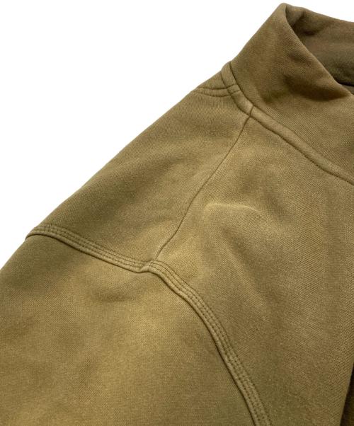 stussy（ステューシー）stussy (ステューシー) Overdyed Stock Logo Mock Neck Sweat オリーブ サイズ:Ｌの古着・服飾アイテム