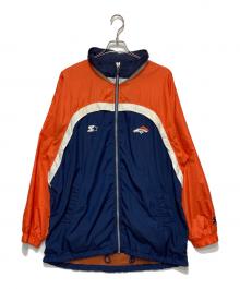 NFL×STARTER（エヌエフエル×スターター）の古着「ナイロンジャケット」｜オレンジ×ネイビー