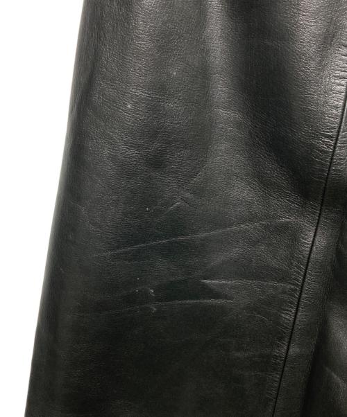 LOEWE（ロエベ）LOEWE (ロエベ) ナッパレザースカート ブラック サイズ:40の古着・服飾アイテム