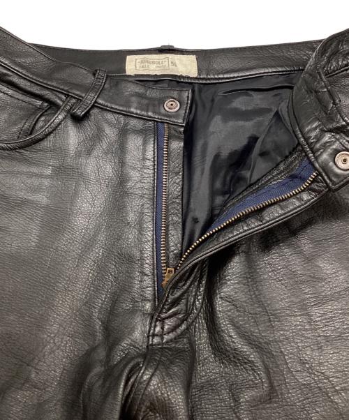 JOHNBULL（ジョンブル）JOHNBULL (ジョンブル) レザーハーフパンツ ブラック サイズ:32の古着・服飾アイテム