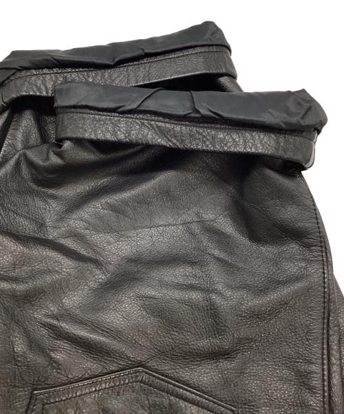 JOHNBULL（ジョンブル）JOHNBULL (ジョンブル) レザーハーフパンツ ブラック サイズ:32の古着・服飾アイテム
