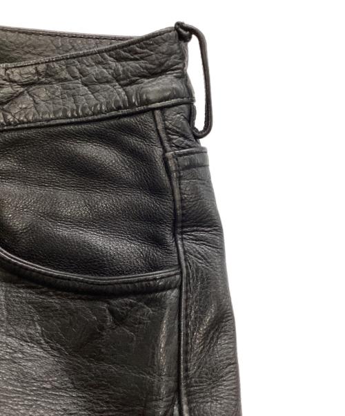 JOHNBULL（ジョンブル）JOHNBULL (ジョンブル) レザーハーフパンツ ブラック サイズ:32の古着・服飾アイテム